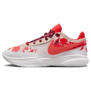 Nike Mimi Plange x LeBron 20 Premium EP Ceremony Orange Guava-Ice Bright-Crimson (FJ0724-801)