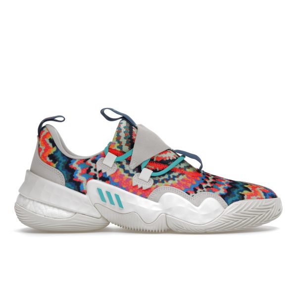 adidas Trae Young 1 Tie-Dye Multi-Color Chalk-White Mint-Rush (GY0295)