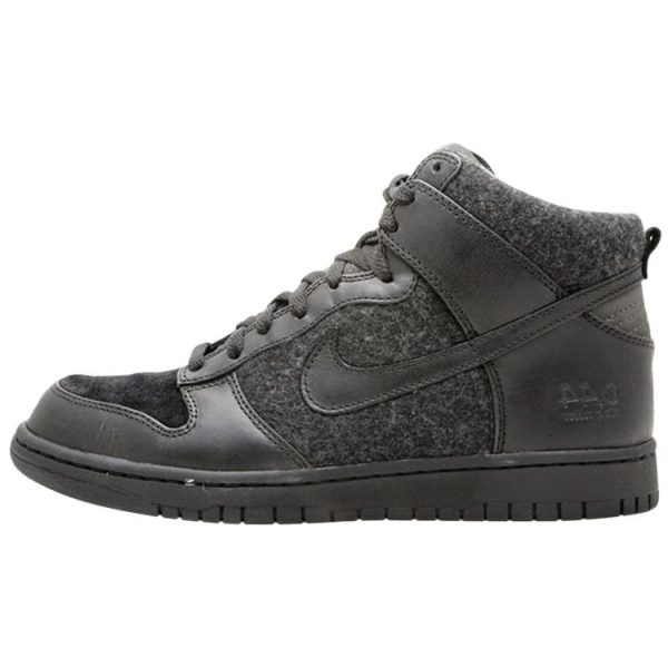 Nike Dunk Hi Supreme Spark Sticky Rubber Black Black-Midnight-Fog (333885-001)