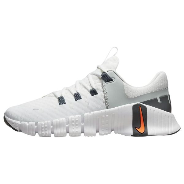 Nike Free Metcon 5 White Bright Mandarin Summit-White Light-Silver Iron-Grey (DV3949-101)