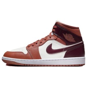 Air Jordan 1 Mid Dusty Peach    Night-Maroon Sail (BQ6472-200)