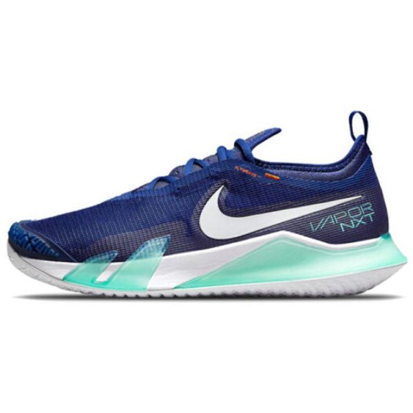 NikeCourt React Vapor NXT Deep Royal Blue Dynamic-Turquoise Magma-Orange White (CV0724-414)