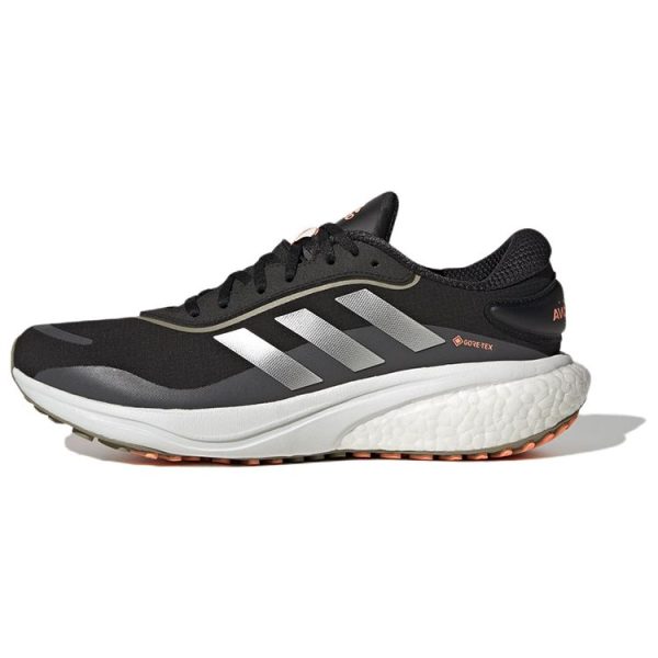 adidas Supernova GORE-TEX Black Silver Metallic Core-Black Beam-Orange (GW9109)