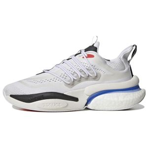 Adidas AlphaBoost V1 White Black Blue Fusion   Cloud-White Bright-Red (HP2757)