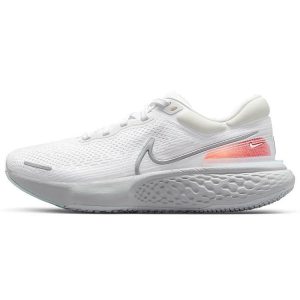 Nike ZoomX Invincible Run Flyknit White Metallic Silver Pure-Platinum Chili-Red (CT2228-102)