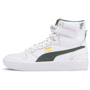 -   Doodle x Sky LX Mid Wavy Doodles White Posy-Green Black (374219-01)