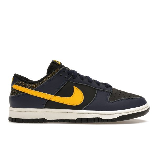 Nike Dunk Low Vintage Michigan Blue Black Tour-Yellow (FZ4014-010)