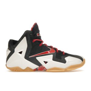 Nike LeBron 11 Independent Day White University-Red-Obsidian-Pure-Platinum (616175-164)