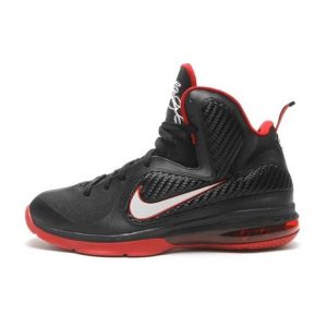 Nike LeBron 9 Black White Red Sport-Red (469764-003)