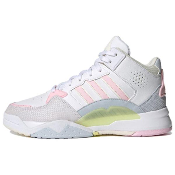 Adidas Neo 5th Quarter White Pink Yellow   - - Hi-Res- (FY6640)