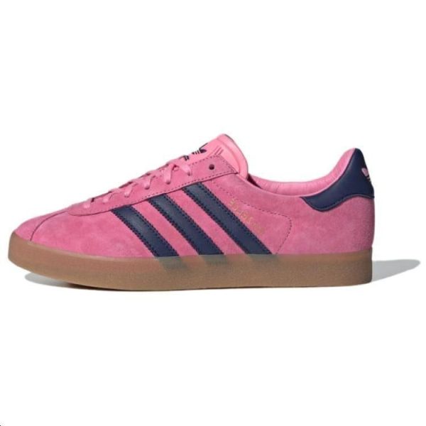 Adidas Gazelle 85 Bliss Pink Dark Blue   Bliss-Pink-F22 Gold-Metallic (ID0846)