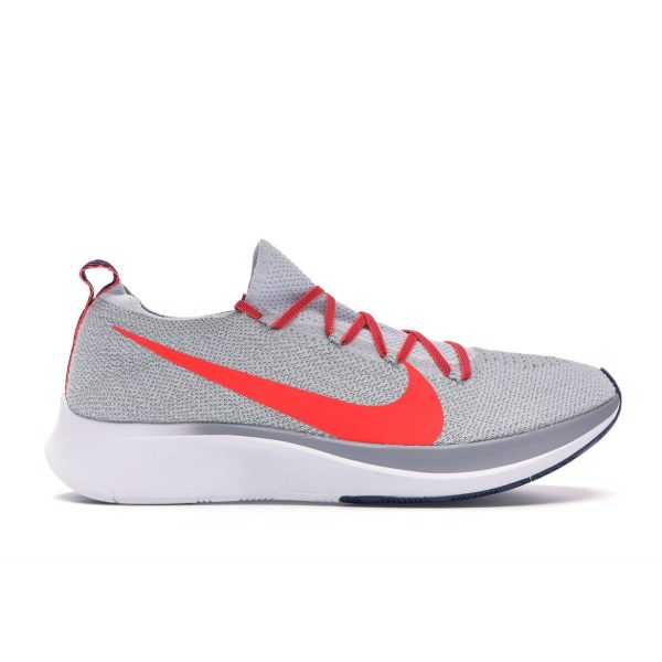 Nike Zoom Fly Flyknit Bright Crimson Red Pure-Platinum (AR4561-044)
