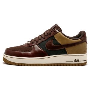 Nike Air Force 1 Low Premium Clark Kent  Brq-Brwn Brq-Brwn-Gldn-Bg-Blck (318775-221)