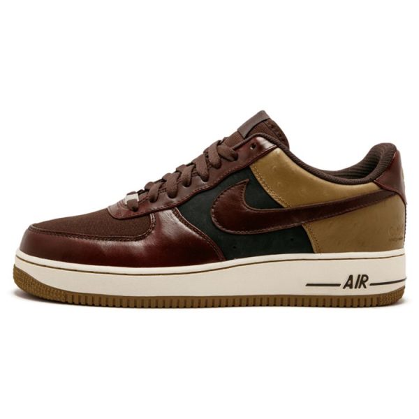 Nike Air Force 1 Low Premium Clark Kent  Brq-Brwn Brq-Brwn-Gldn-Bg-Blck (318775-221)