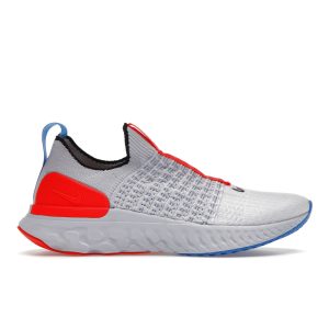 Nike React Phantom Run Flyknit 2 Grey Bright Crimson   Football-Grey Light-Marine Black (DV2179-001)