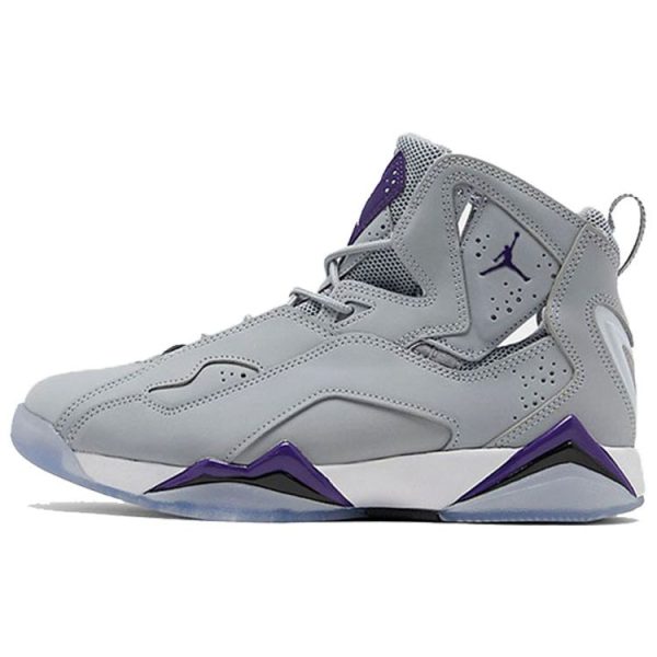 Air Jordan Jordan True Flight Wolf Grey Purple   Court-Purple White Clear (342964-051)