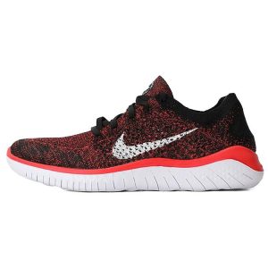 Nike Free RN Flyknit 2018 Bright Crimson Red Black White (942838-602)