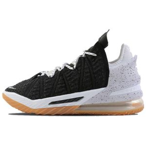 Nike LeBron 18 EP Black White Gum Gum-Medium-Brown (CQ9284-007)