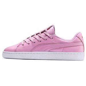 Puma Basket Crush Emboss Pale Pink   Hibiscus (369595-03)