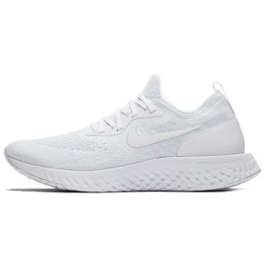 Nike Epic React Flyknit Triple White True-White White-Pure-Platinum (AQ0067-102)