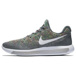 Nike LunarEpic Low Flyknit 2 Multicolor Multi-Color Cool-Grey Volt-Blue-Glow-White (863779-003)