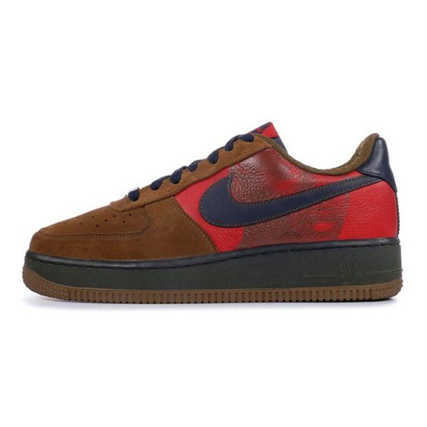 Nike Air Force 1 Premium Ns GS Vince Carter New Six Tan Dark-Haki Obsidian-Varsity-Red (315517-242)