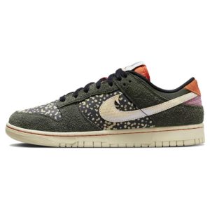 Nike Dunk Low SE Gone Fishing  Rainbow Trout Green Sequoia Safety-Orange (FN7523-300)