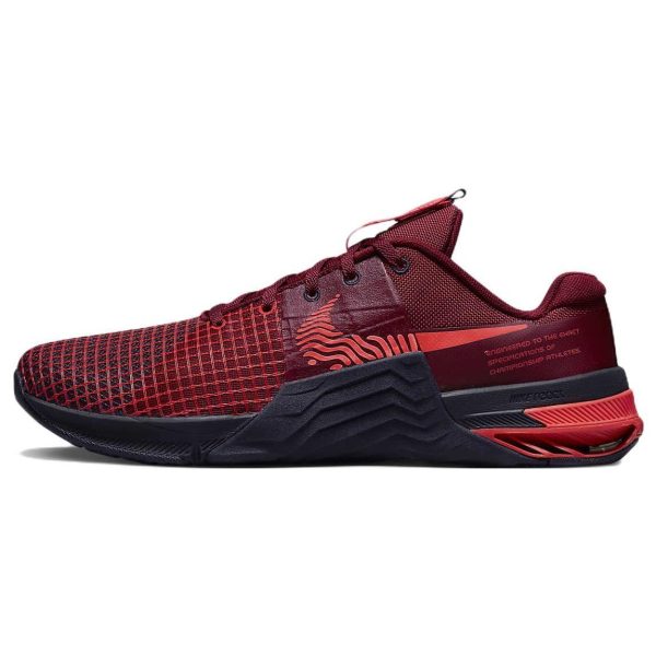 Nike Metcon 8 Team Red Crimson Cave-Purple Blackened-Blue Bright-Crimson (DO9328-600)