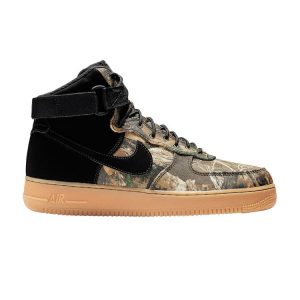 Nike Realtree x Air Force 1 High Brown Camo Black Black-Aloe-Verde-Gum-Medium-Brown (AO2410-001)
