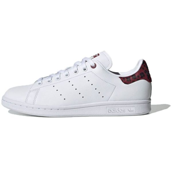 Adidas Stan Smith White Collegiate Burgundy   Cloud-White Core-Black (EE4896)