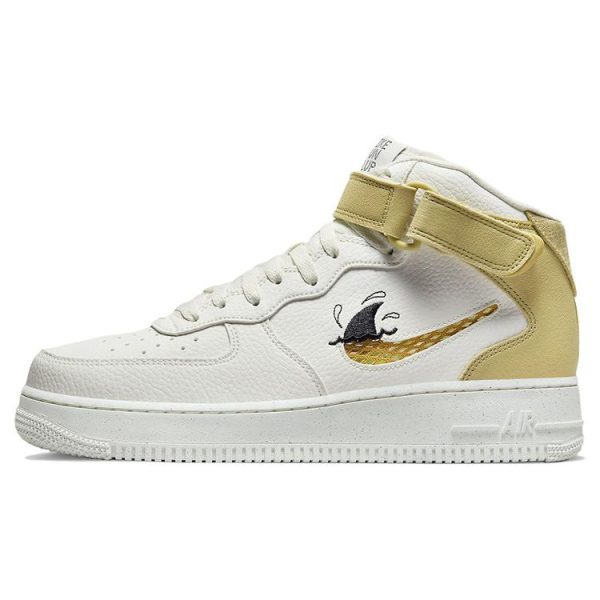 Nike Air Force 1 Mid 07 LV8 Next Nature Sun Club    White Sharks Fin Sail Wheat-Grass Black (DM0119-100)