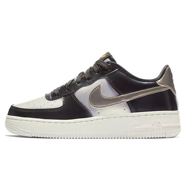 Nike Air Force 1 Low LV8 GS Metallic Cool Grey Metallic-Gold (849345-003)