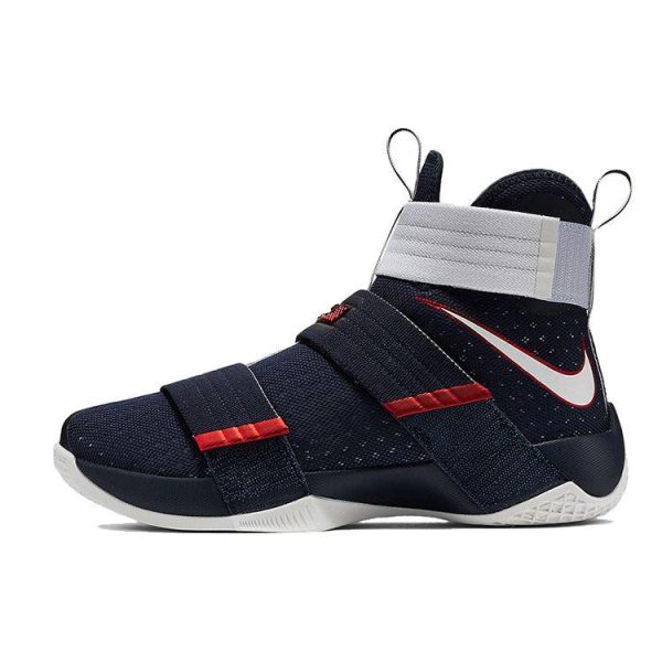 Nike LeBron Soldier 10 USA Blue Obsidian White-University-Red (844379-416)