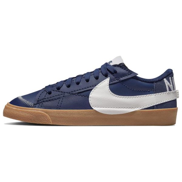 Nike Blazer Low 77 Jumbo Midnight Navy Gum Blue Gum-Medium-Brown Sail (DR9865-40044)