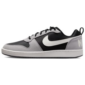 Nike Court Borough Low Premium Black Grey Sail Matte-Silver (844881-005)