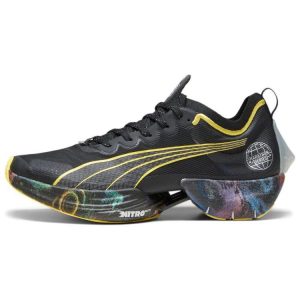 Puma Fast-R Nitro Elite Marathon Series Black Yellow-Blaze Strawberry-Burst (378465-01)