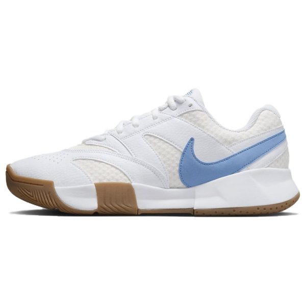 NikeCourt Lite 4 White Light Blue Gum Sail Gum-Light-Brown (FD6575-106)