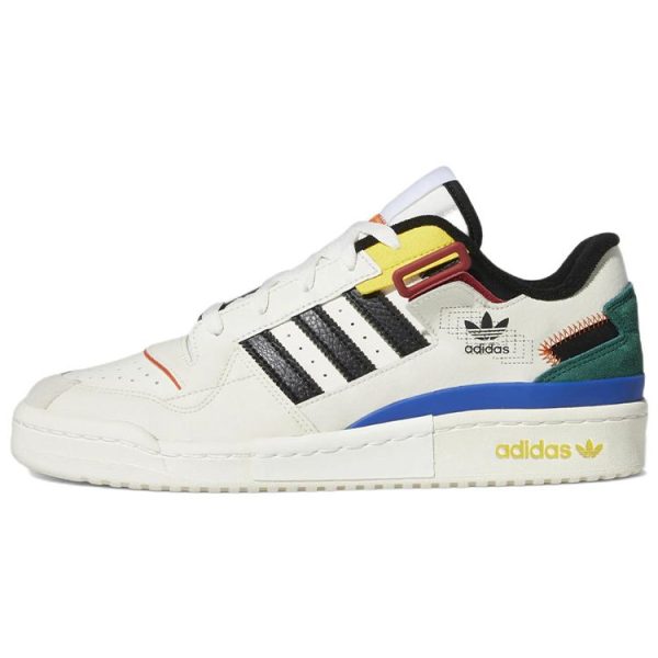 adidas Forum Exhibit Low White Multi   Off-White Cloud-White Core-Black (GW9629)