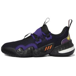 Adidas Trae Young 1 Black Team College Purple   Core-Black Team-Solar-Orange (GZ4627)