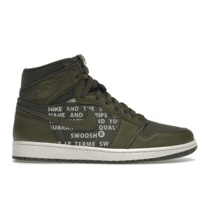 Air Jordan 1 High OG Olive Canvas Green Sail (555088-300)