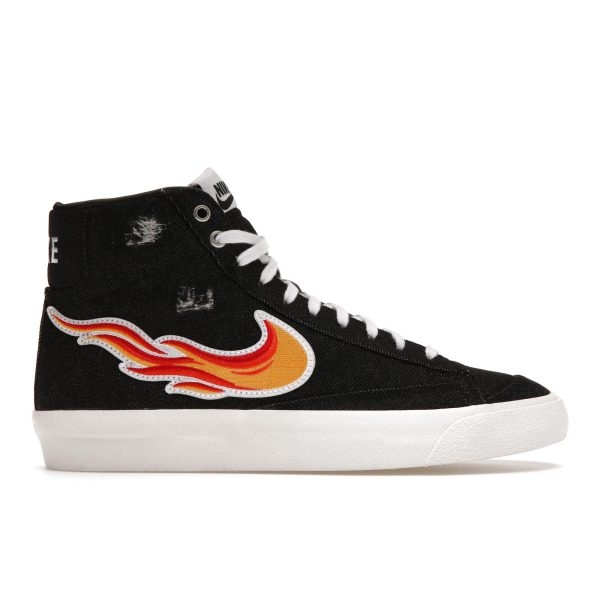 Nike Blazer Mid 77 Cleveland Rocks Black University-Red White (DQ7635-001)