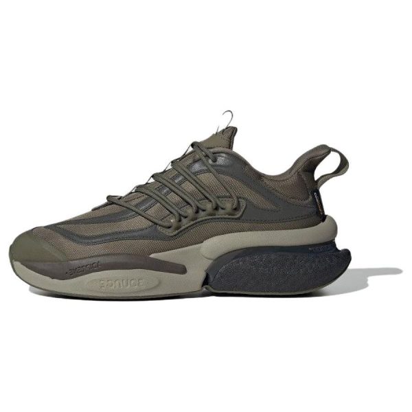 adidas AlphaBoost V1 Olive Strata Green Shadow-Oliver Silver-Pebble (IG3129)