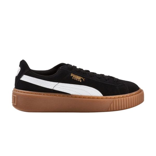 Puma Suede Platform Jr Snake -   Black Gum White (363906-02)