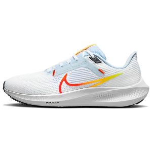 Nike Air Zoom Pegasus 40 White Laser Orange Blue-Tint Picante-Red (DV3854-102)