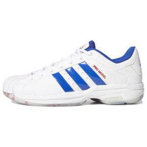 Adidas Pro Model 2G Low White Royal Blue   Cloud-White Vivid-Red (FZ1393)