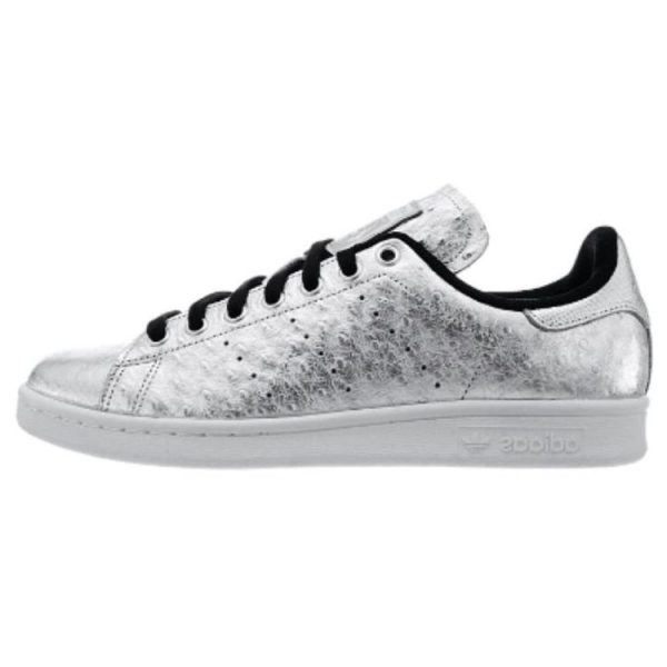 Adidas Stan Smith Metallic Ostrich   Silver Silver-Metallic Footwear-White (AQ4706)