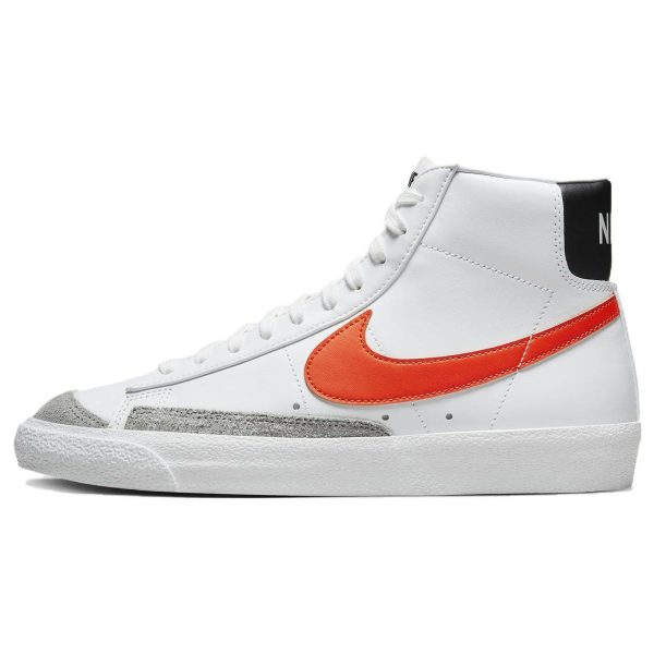 Nike Blazer Mid 77 Vintage White Safety Orange   Wolf-Grey Black (BQ6806-123)