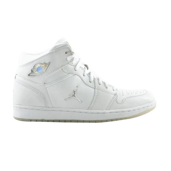 Air Jordan 1 Retro White Chrome 2002 Metallic-Silver (306000-101)