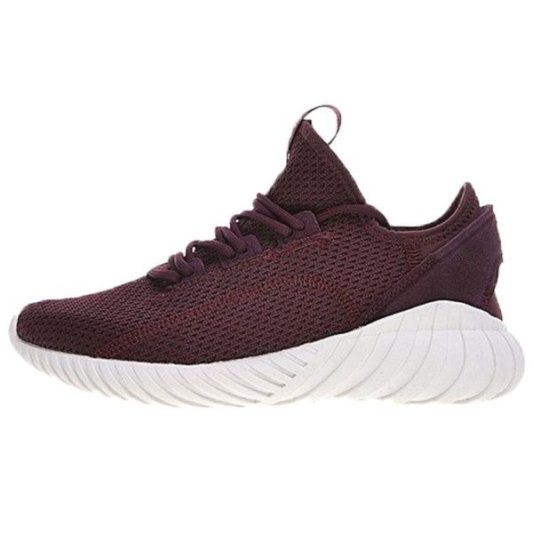 adidas Tubular Doom Sock Primeknit Burgundy   Red Crystal-White (BY3565)