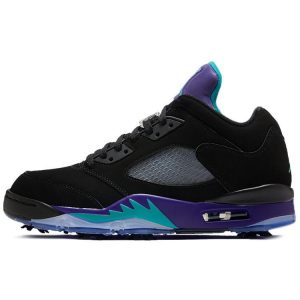 Air Jordan 5 Low Golf Black Grape Grape-Ice New-Emerald (CU4523-001)